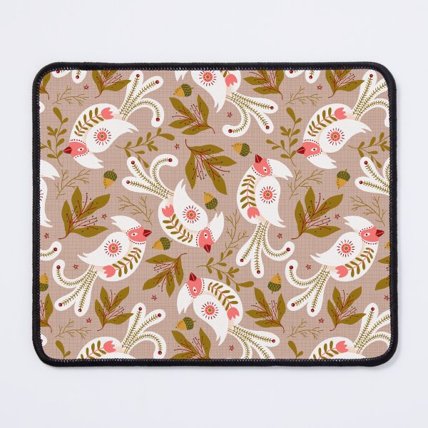 Item preview, Nordic Folk Art Birds and Botanicals Pattern designed and sold by Farissa Designs.