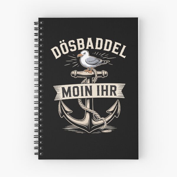 Item preview, Dösbaddel Moin Ihr Seagull Anchor Northern Germany Maritime Humor designed and sold by yoddel.