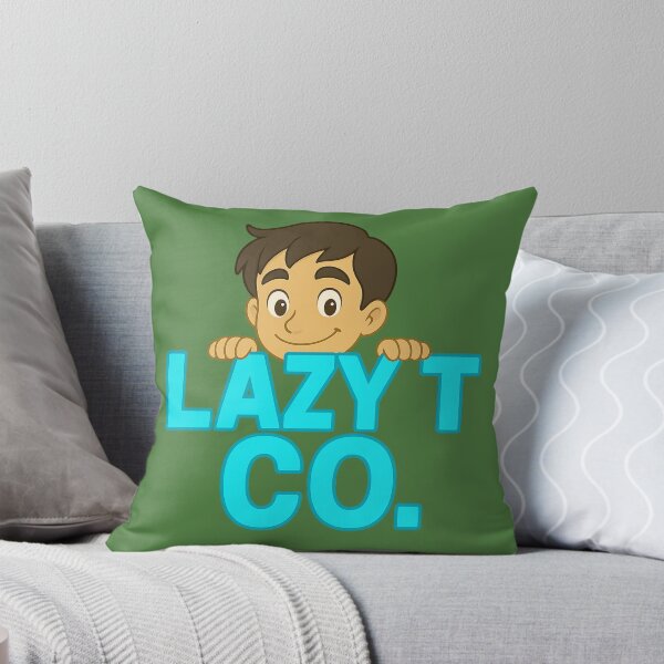 Artikelvorschau, Maskottchen von LAZY T CO. lugt über das Logo entworfen und verkauft von Lazy T Co..