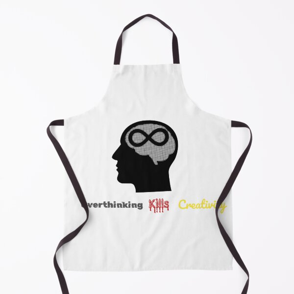 Item preview, "Overthinking Kills Creativity | Bold Motivational Design for Focused Deep Minds" designed and sold by Hyper3Design.