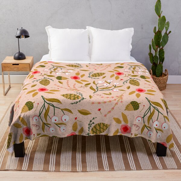 Item preview, Autumn Winter Berries and Various Botanicals Pattern designed and sold by Farissa Designs.