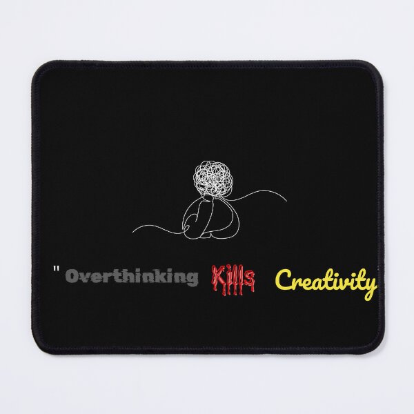 Item preview, Copy of "Overthinking Kills Creativity | Bold Motivational Design for Focused Deep Minds" designed and sold by Hyper3Design.
