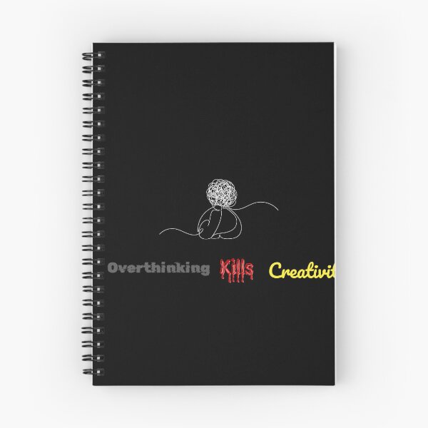 Item preview, Copy of "Overthinking Kills Creativity | Bold Motivational Design for Focused Deep Minds" designed and sold by Hyper3Design.