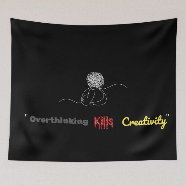 Item preview, Copy of "Overthinking Kills Creativity | Bold Motivational Design for Focused Deep Minds" designed and sold by Hyper3Design.
