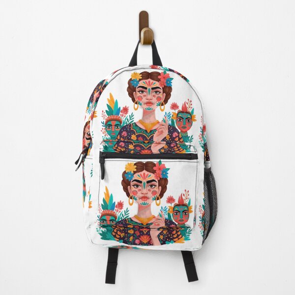 Item preview, Halloween Portrait Inspired by Frida Kahlo and Mexican Folk Art designed and sold by Ojo de Lilith.