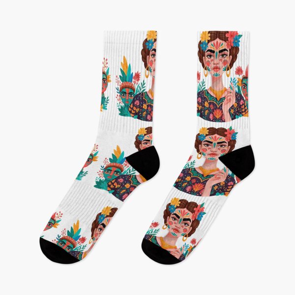 Item preview, Halloween Portrait Inspired by Frida Kahlo and Mexican Folk Art designed and sold by  Ojo de Lilith.