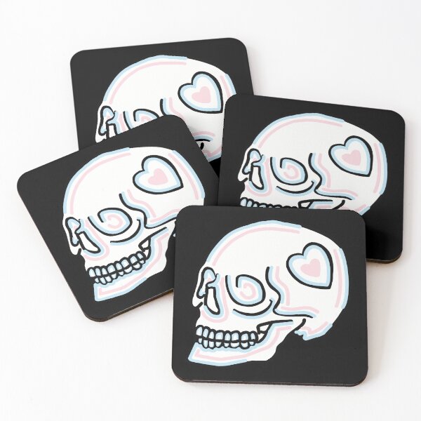 Item preview, Trans Groovy Skull designed and sold by DeedziDesigns.