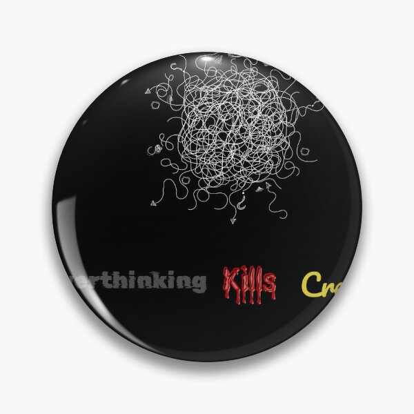 Item preview, Copy of "Overthinking Kills Creativity | Bold Motivational Design for Focused Deep Minds" designed and sold by Hyper3Design.