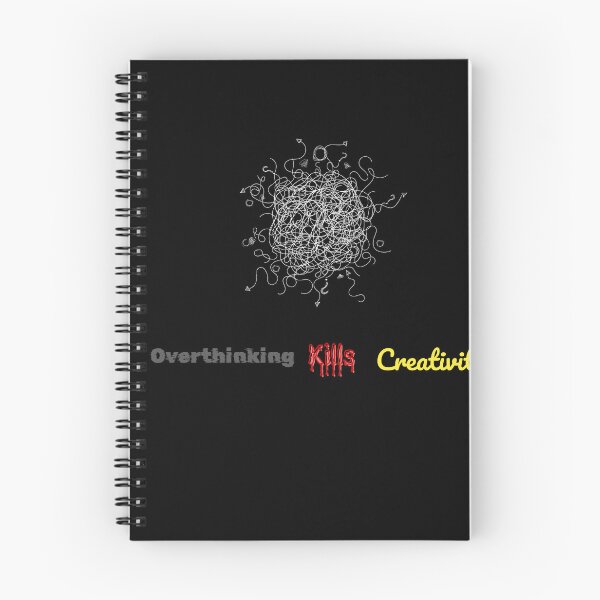 Item preview, Copy of "Overthinking Kills Creativity | Bold Motivational Design for Focused Deep Minds" designed and sold by Hyper3Design.