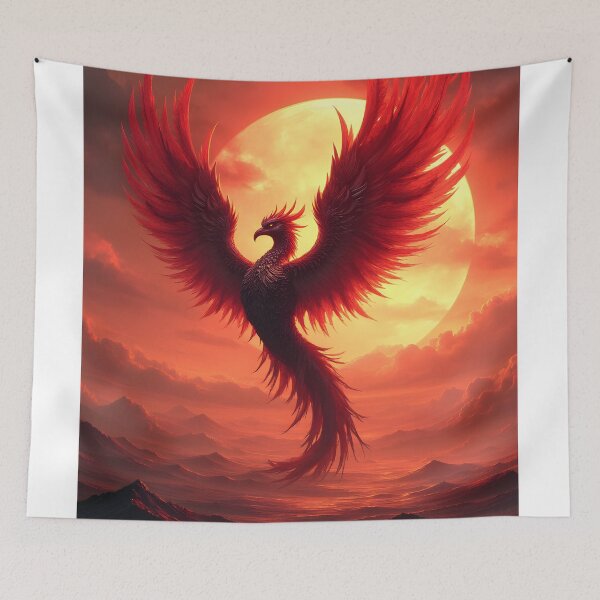 Item preview, Phoenix Rising from the Fiery Abyss designed and sold by oanaunciuleanu.