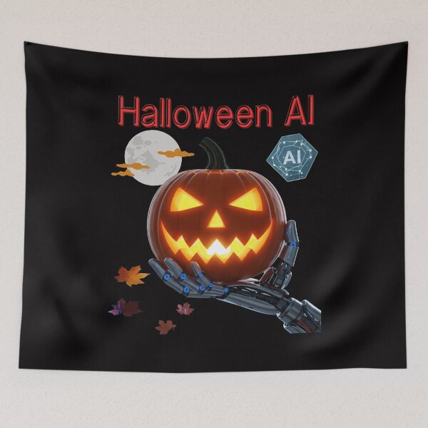 Item preview, Halloween AI CyberPumpkin Spooky Code Family Halloween T shirt designed and sold by MojNetSerwis WWK.
