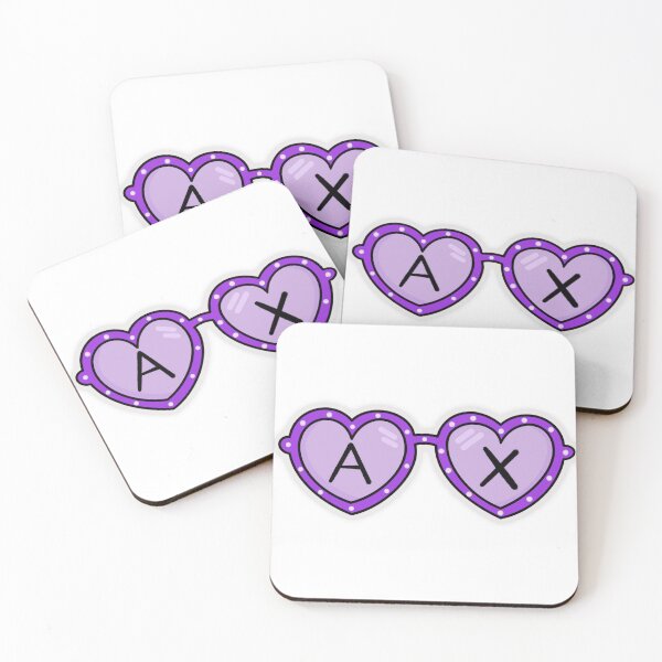 Item preview, Alpha Chi Heart Sunglasses designed and sold by OfflineInBloom.