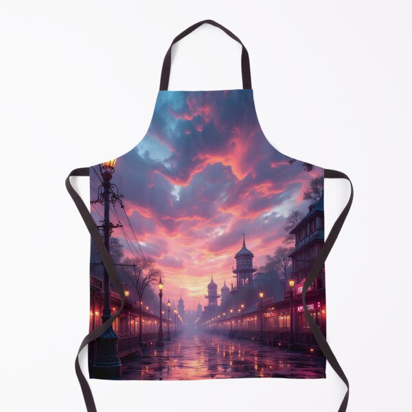 Item preview, Twilight Reverie in a Neon Cityscape designed and sold by oanaunciuleanu.