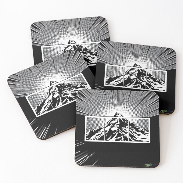 Item preview, Burst of Power Mountain Scene -  Pop Art Mountain Landscape Love  designed and sold by Benito Del Ray.