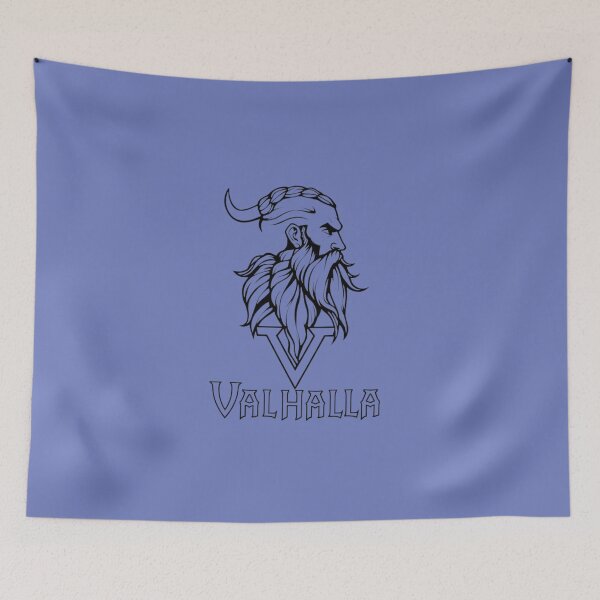 Item preview, Valhalla Viking Warrior Hairstyle V-Logo Design | Norse Mythology Braided Beard designed and sold by karim38.