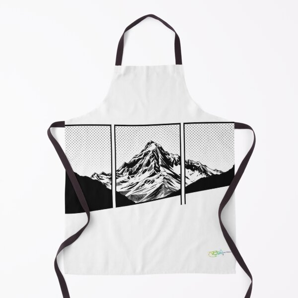 Item preview, Geometric Triptych Mountain Flow - Pop Art Mountain Landscape Love designed and sold by Benito Del Ray.