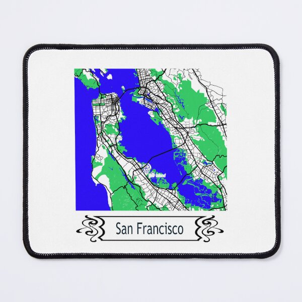Item preview, Minimalist Map Of San Fransico designed and sold by design2xstudio.