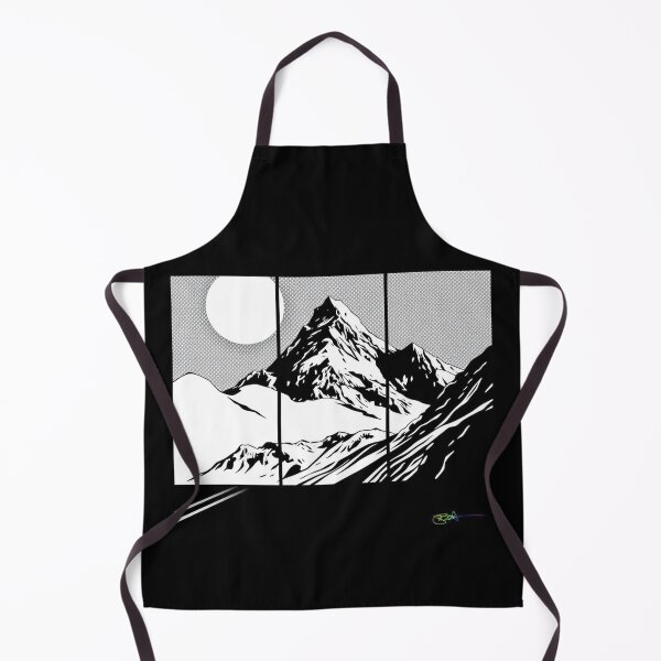 Item preview, Moonlit Manga Mountain Night - Pop Art Mountain Landscape Love designed and sold by Benito Del Ray.