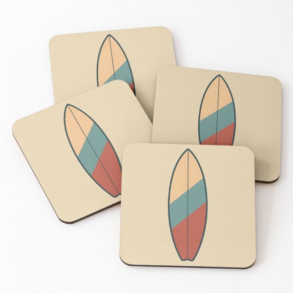 Item preview, Minimalist Vintage Surfboard – Clean Ocean Aesthetic designed and sold by NoRestDesigns.