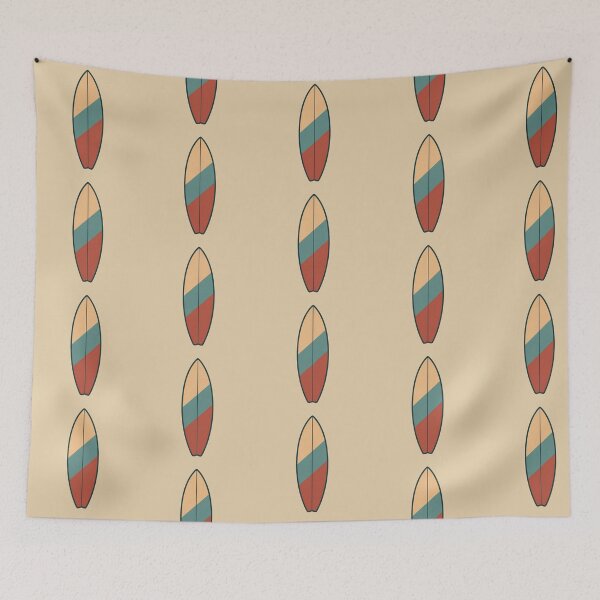 Item preview, Minimalist Vintage Surfboard – Clean Ocean Aesthetic designed and sold by NoRestDesigns.