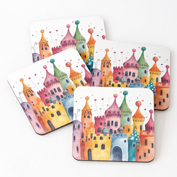 Item preview, Enchanted City – Watercolor Art designed and sold by Trait de Lune.