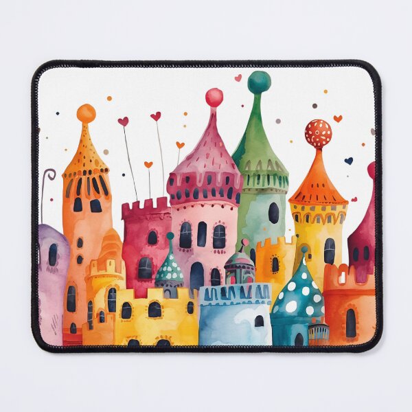 Item preview, Enchanted City – Watercolor Art designed and sold by Trait de Lune.