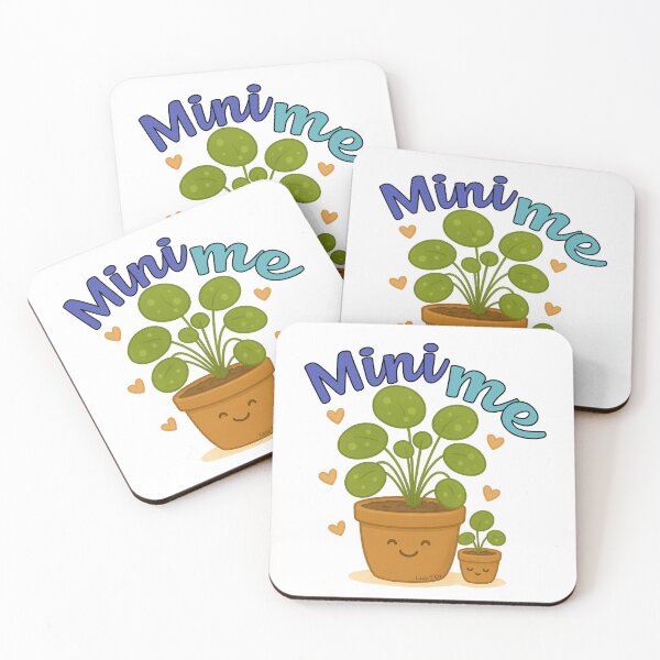 Item preview, Mini Me Pilea Plant – Cute Plant Family Design designed and sold by Lazy T Co..