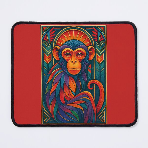 Item preview, Colorful Portrait of a Monkey designed and sold by CarolM.