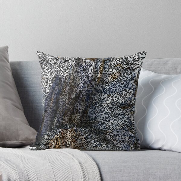 Item preview, Multicoloured stencil rock face abstract designed and sold by stevepaint.