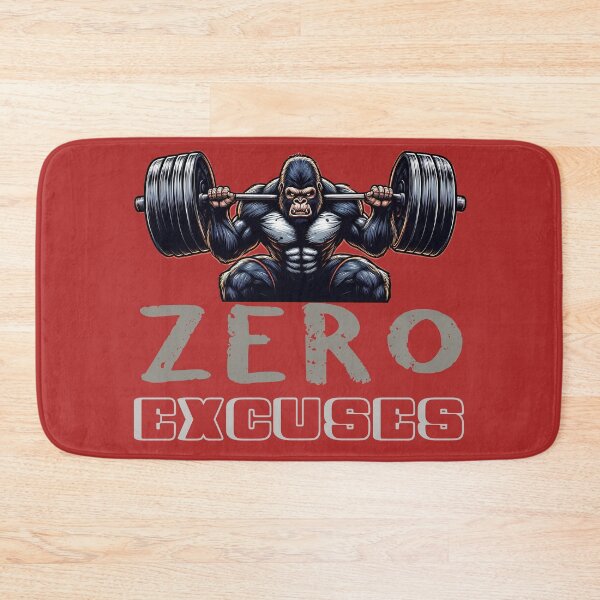 Item preview, Zero Excuses Gorilla Gym Motivation – Fitness Powerlifting Design designed and sold by Aredbox.