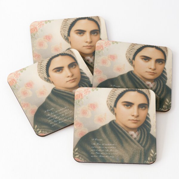 Item preview, St Bernadette  Colorized Photo designed and sold by LivingWellness.