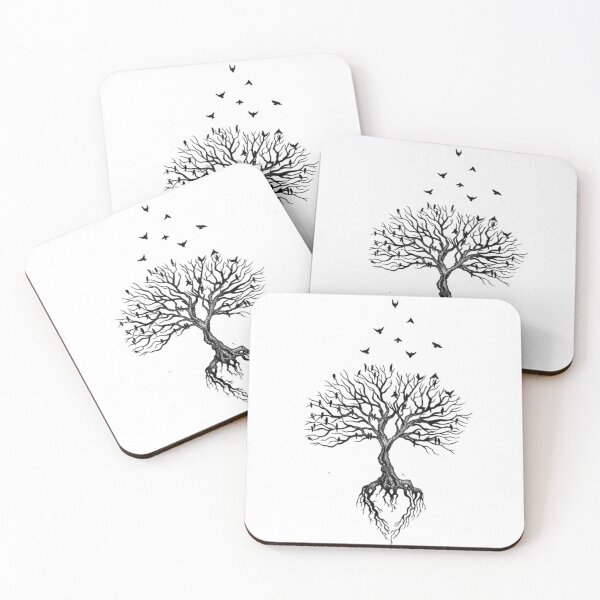 Item preview, Tree surounded by crows designed and sold by WhiteNBlackTs.