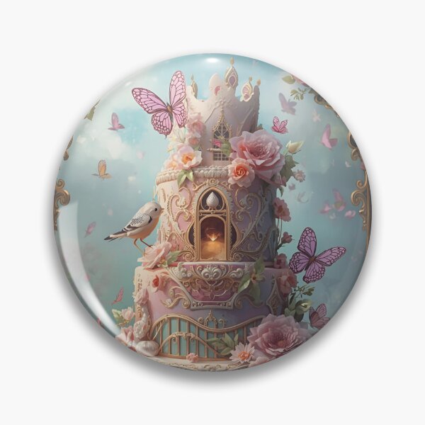 Item preview, Enchanted Garden Birthday Cake designed and sold by Edenglow Prints & Peculiars.
