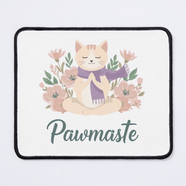 Item preview, Pawmaste Design Floral Yoga Cat – Peaceful Lotus Pose designed and sold by Binatoo.