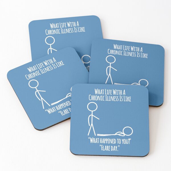 Item preview, Life With A Chronic Illness - Flare Day Reality Check designed and sold by Designs by Jesabee.
