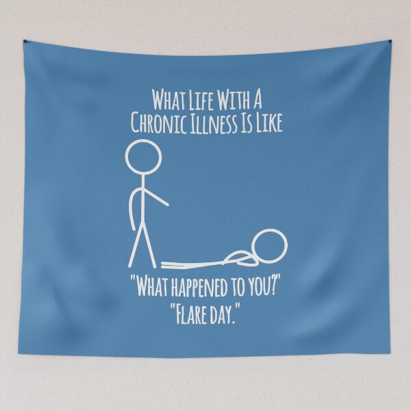 Item preview, Life With A Chronic Illness - Flare Day Reality Check designed and sold by Designs by Jesabee.