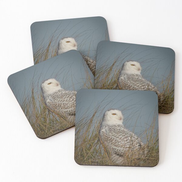 Item preview, Snowy Owl in the Beach Dunes designed and sold by Shannon Emmel .