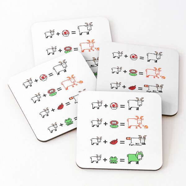 Item preview, Goat Power-ups designed and sold by Ian Gibson.