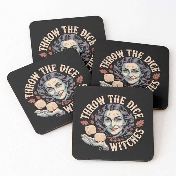 Item preview, Throw The Dice Witches - Funny Halloween Quote designed and sold by GRABAPSHOP.