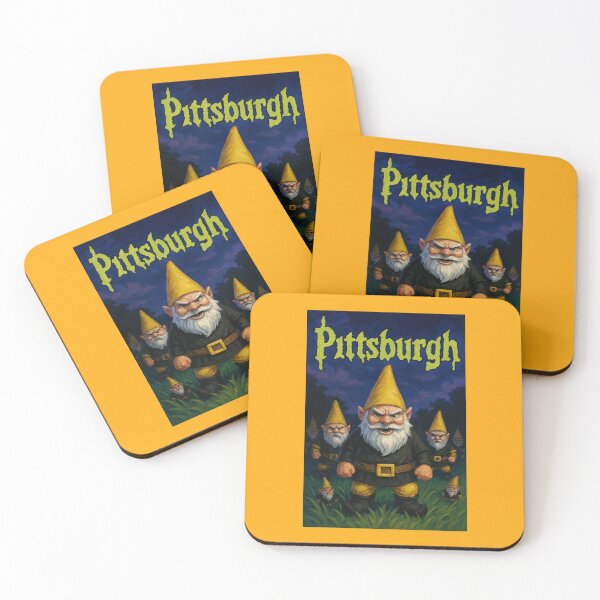 Item preview, Pittsburgh lawn gnomes  designed and sold by Broken Antler Designs .