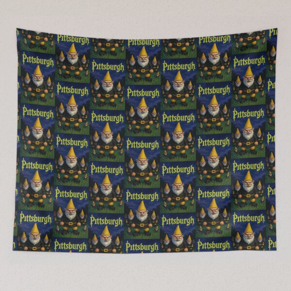 Item preview, Pittsburgh lawn gnomes  designed and sold by Broken Antler Designs .