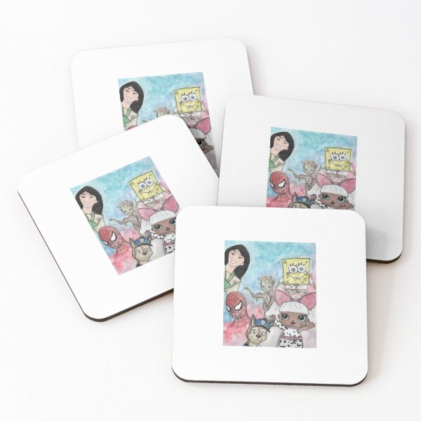 Item preview, Cartoon Characters Spider Sponge Princess Dog Doll Colorful Stickers Prints Magnet Art designed and sold by Saritas Boutique Shop.