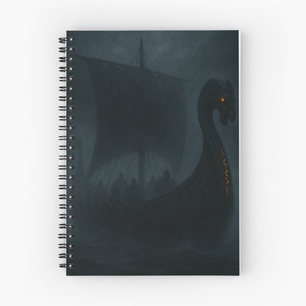 Item preview, Ghostly Viking Longship in the Mist designed and sold by NorseDrip.