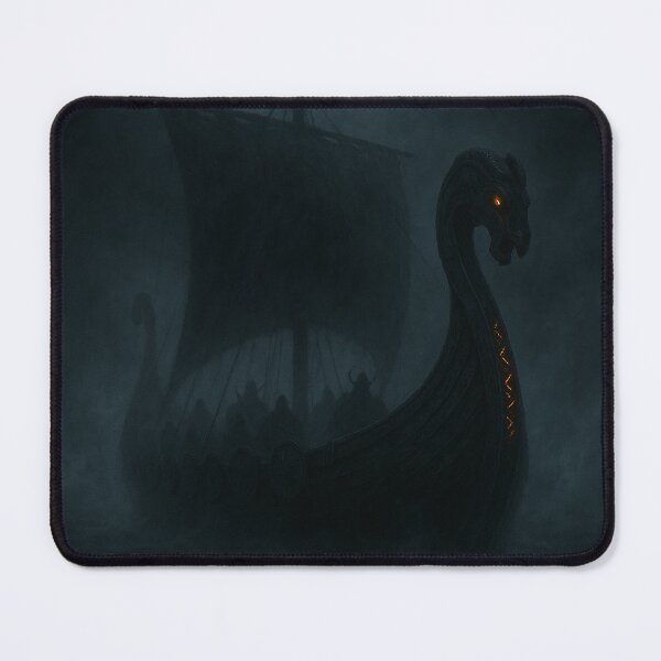 Item preview, Ghostly Viking Longship in the Mist designed and sold by NorseDrip.