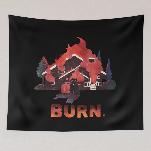 Item preview, BURN CAT (heavy texture) designed and sold by You Store.