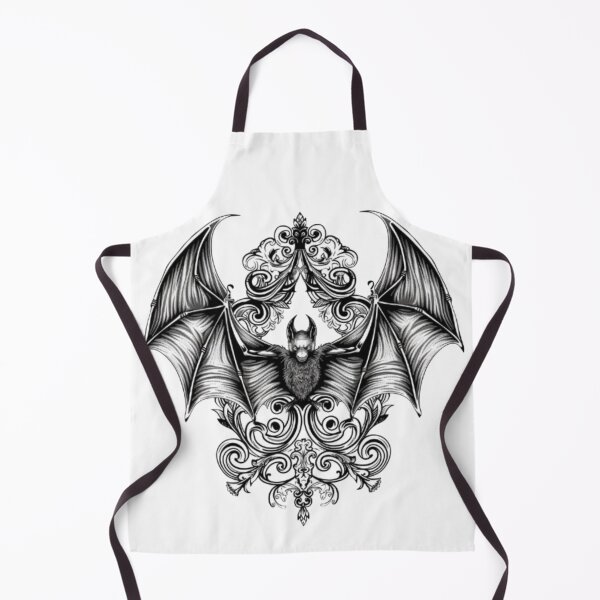 Item preview, Gothic Bat with Ornamental Frame designed and sold by AlexLineArt.