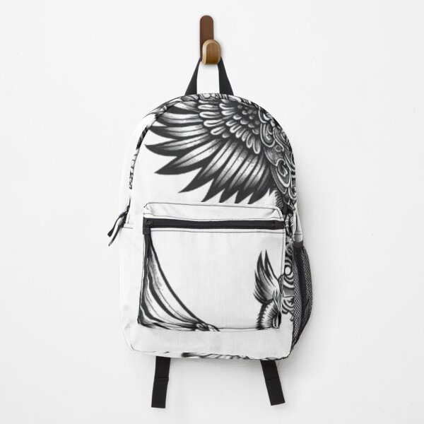 Item preview, Gothic Owl with Ornamental Wings designed and sold by AlexLineArt.