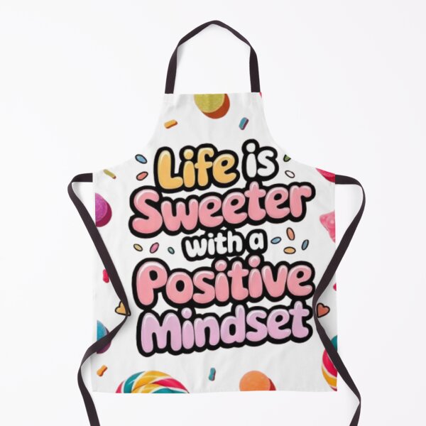 Item preview, Affiche motivation sucrée – Life is sweeter with a positive mindset designed and sold by MeowLoka ⭐⭐⭐⭐.