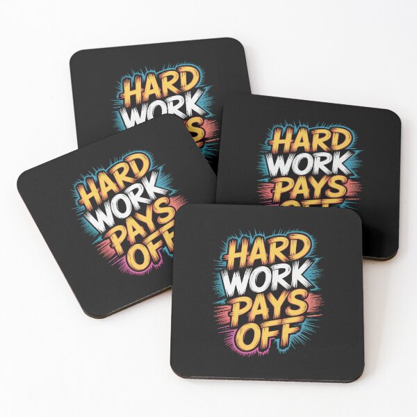 Item preview, Hard Work Pays Off Typography Design designed and sold by Enea Kelo.