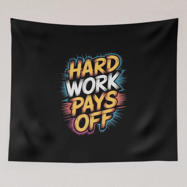 Item preview, Hard Work Pays Off Typography Design designed and sold by Enea Kelo.